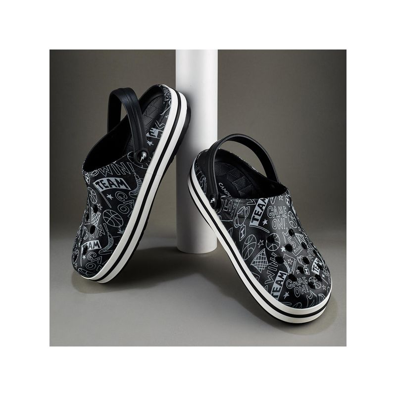 Campus Gc-4025 Men Black Clogs (UK 8)