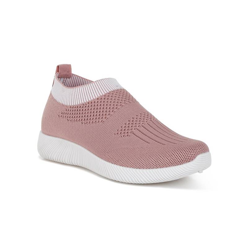 London Rag Flyknit Walking Pink Sneakers (UK 4)