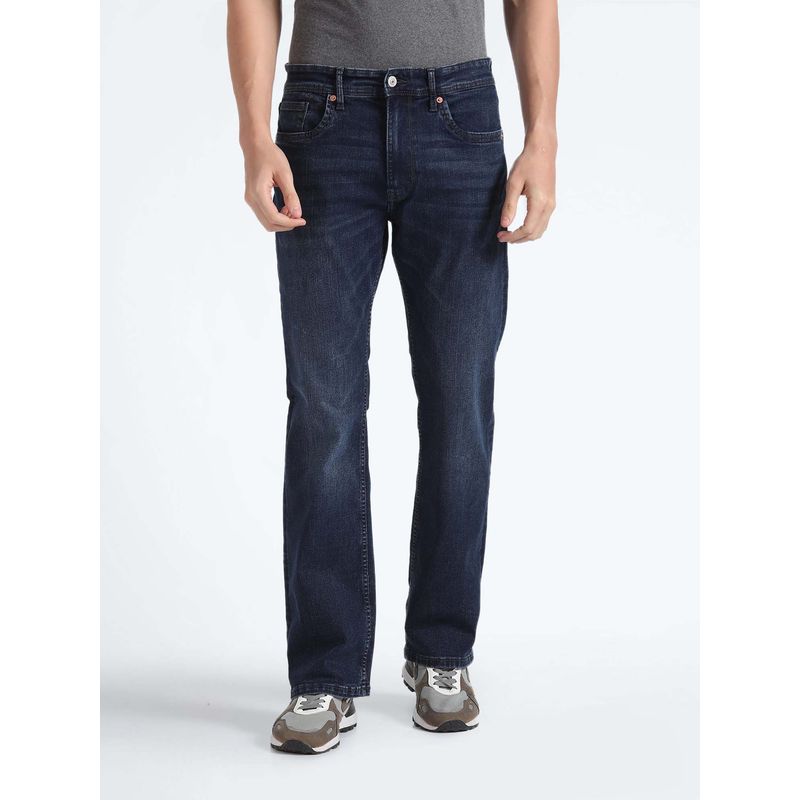 Flying Machine Men Mid Rise Bootcut Jeans (32)