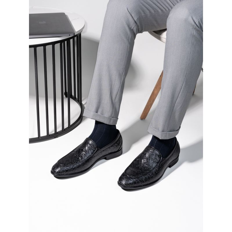 Hydes N Hues Men Black Formal Loafers (EURO 40)