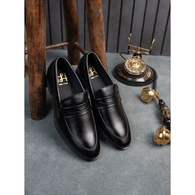 Hydes N Hues Men Black Formal Loafers (EURO 44)