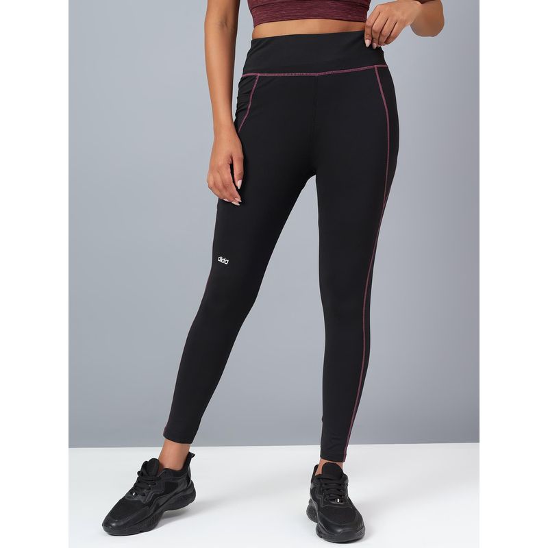 Dida Women Super Stretchy Comfortable Black Tights (M)