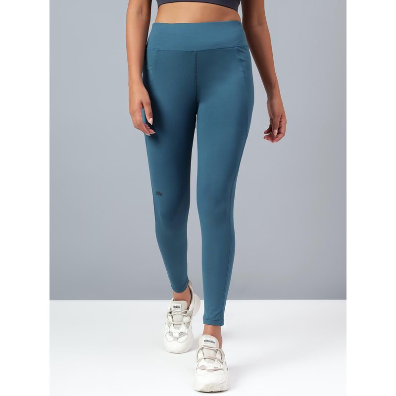 Dida Women Super Stretchy Comfortable Teal Tights (S)