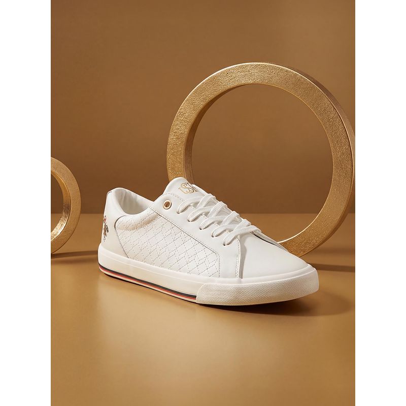 U.S. POLO ASSN. Women White HEIDI 2.0 Casual Sneakers (UK 3)