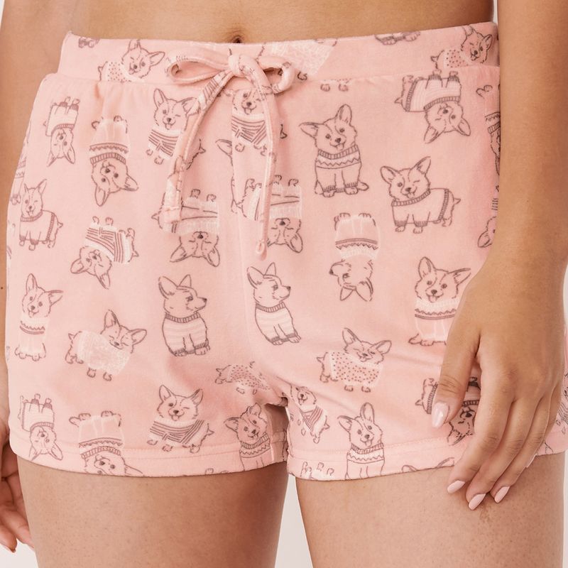 La Vie En Rose Luxury Velour Pyjama Shorts (M)