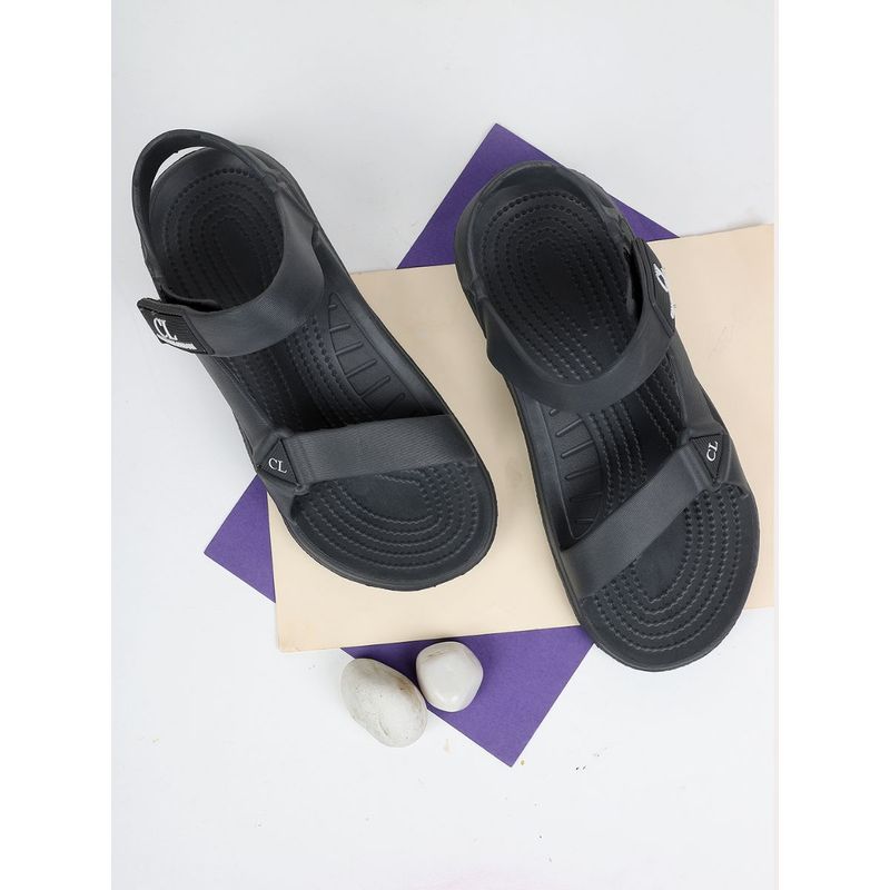 Carlton London Solid Dark Grey Sandals (EURO 41)