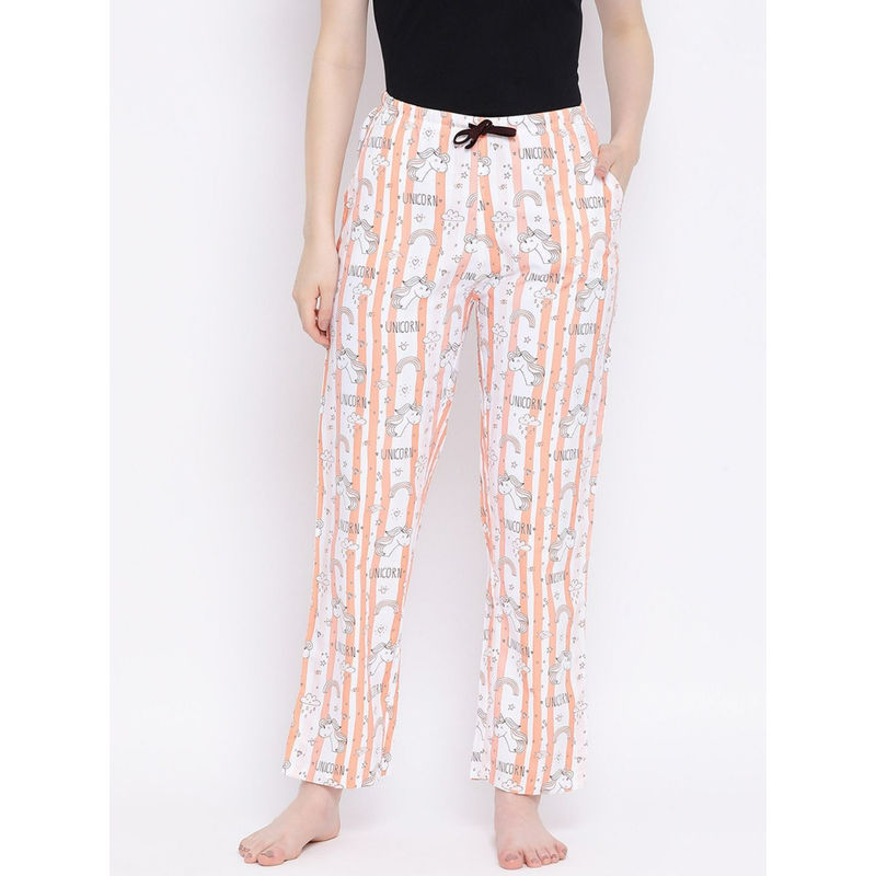 Kanvin Womens Printed Pyjamas White (S) White