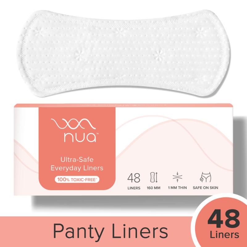 Buy Nua Everyday Panty Liners RashFree and ToxinFree Pack of 48 Online