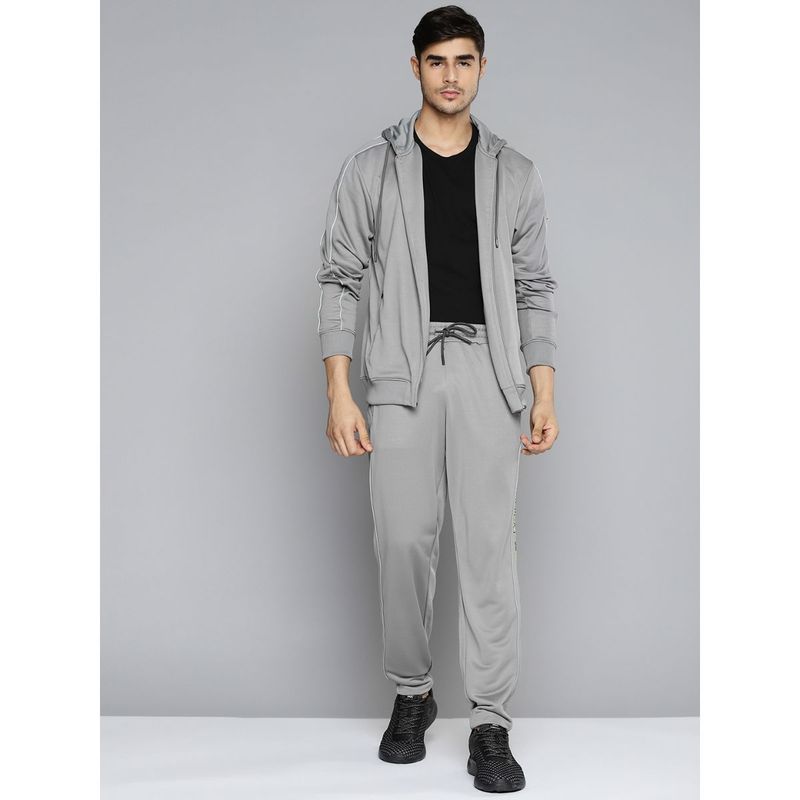Alcis Men Grey Solid Tracksuit (Set of 2) (2XL)