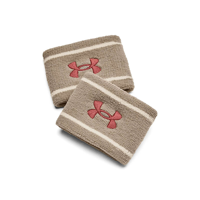 Buy Under Armour Unisex Striped Performance Terry Wristband Brown