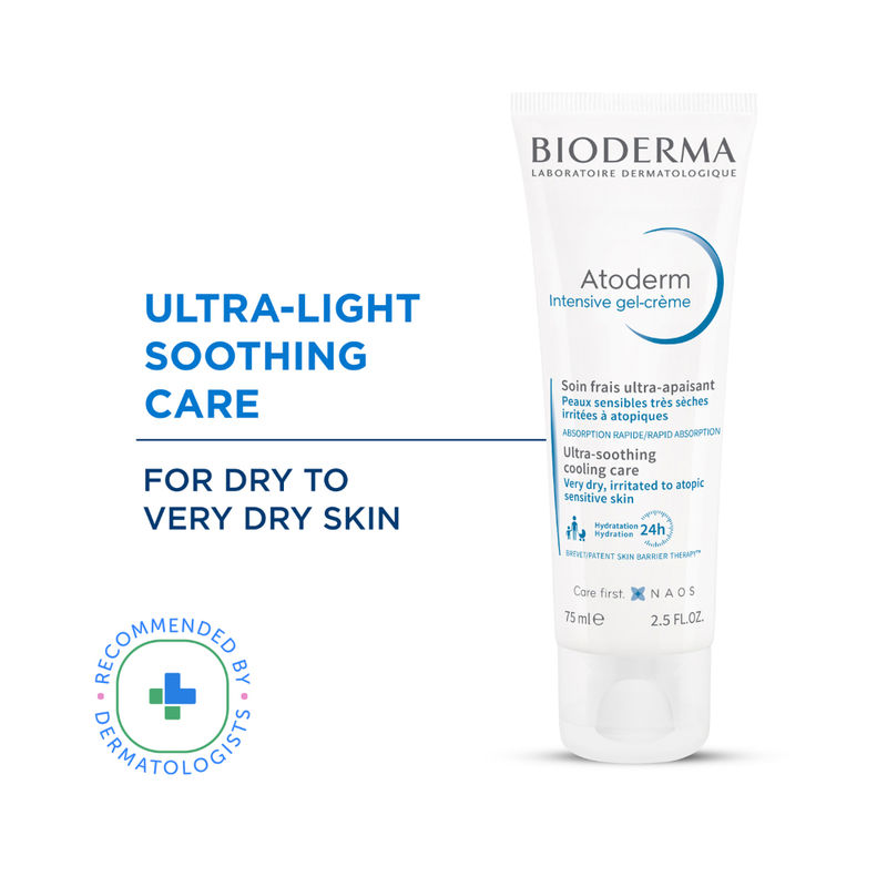 Bioderma Atoderm Intensive Gel Creme Moisturizer - Dry to Very Dry Skin