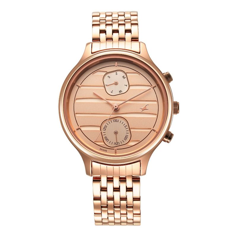 Buy Fastrack Style Up Rose Gold Dial Analog Watch for Women Online