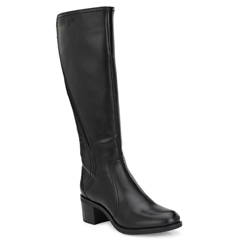 Delize Womens Black Knee Chelsea Boots (EURO 40)