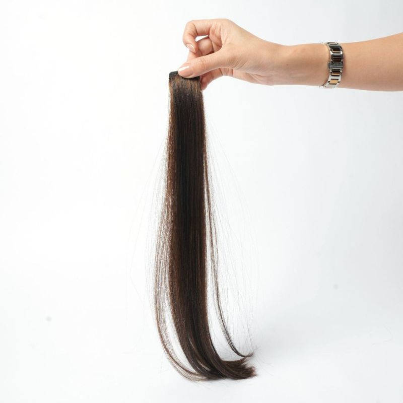 Nish Hair Single Clip Strands 20 inch - Dark Brown