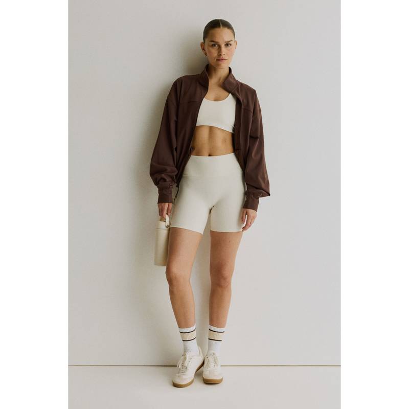 H&M Women Brown Sports Track Jacket With Softmove (XS)