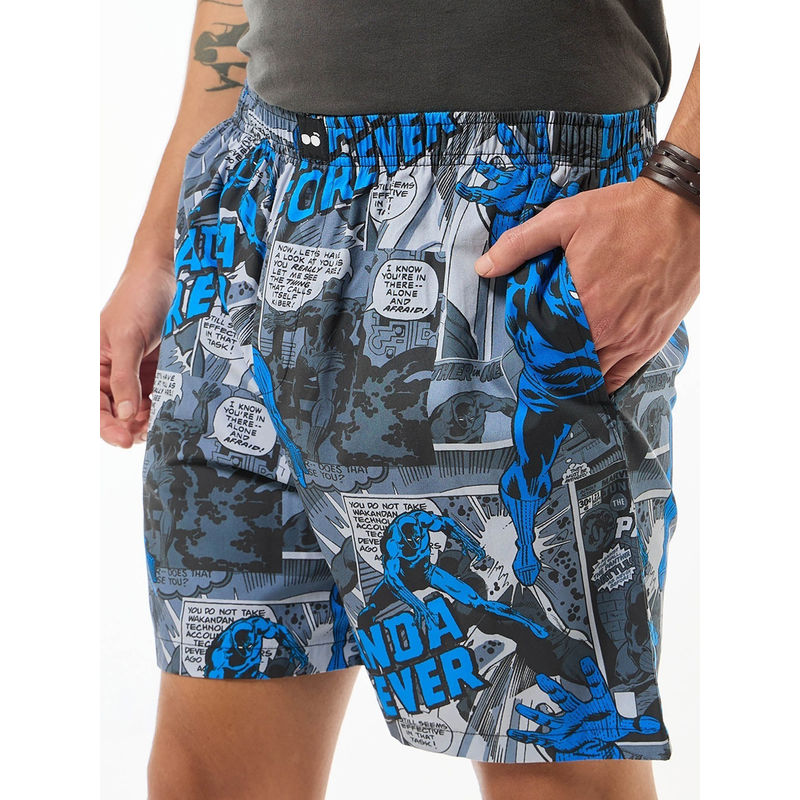 Bewakoof Men's Grey Marvel All Over Printed Boxers (3XL)