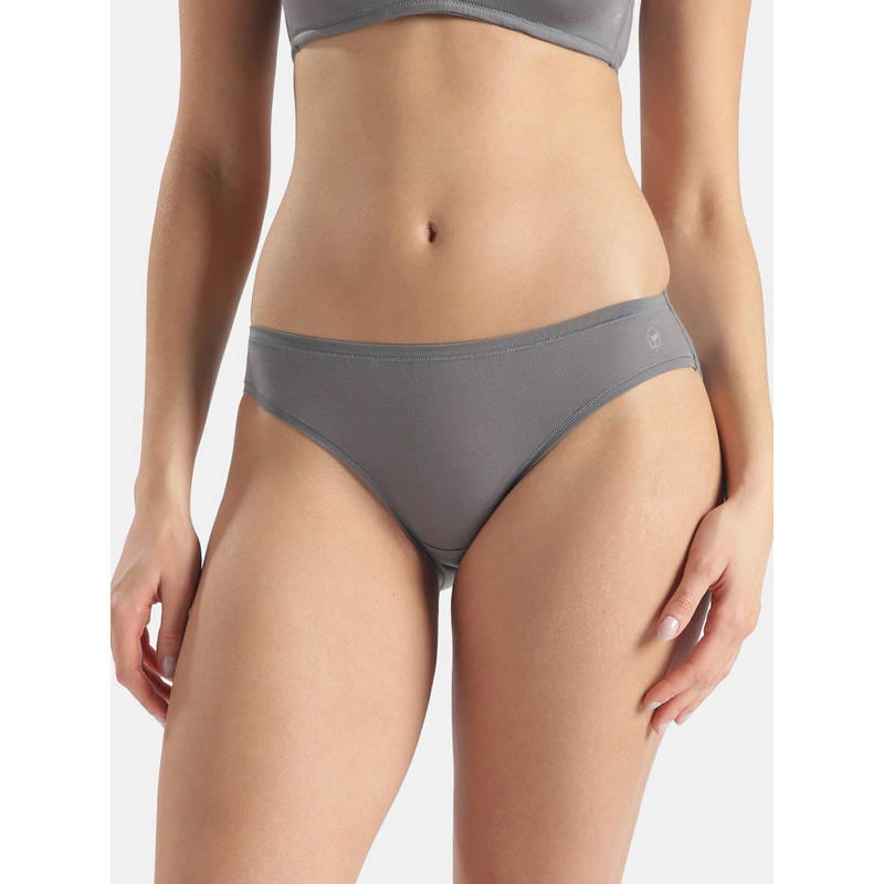 Jockey Jw01 Women Medium Coverage Tencel Lyocell Elastane Bikini-Quiet Shade (XL)