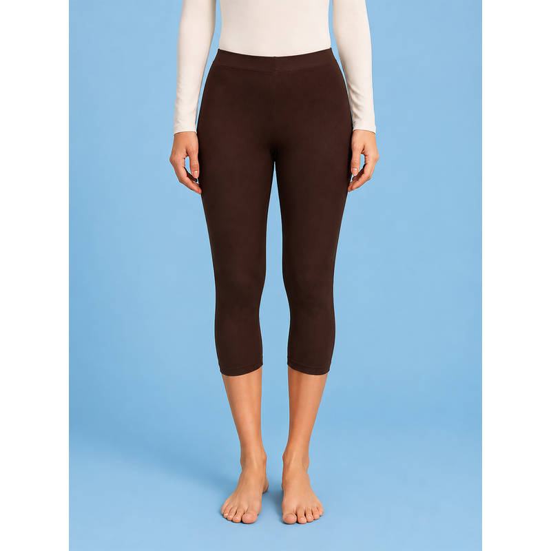 LYCOT Capri Length Swim Beach Tights Brown (3XL)
