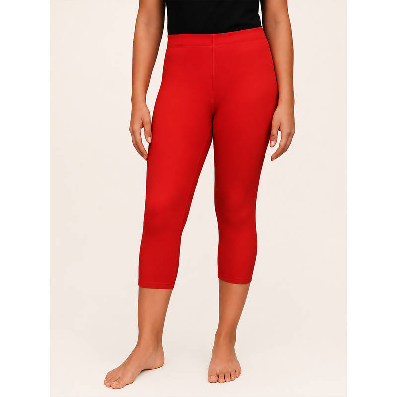 LYCOT Capri Length Swim Beach Tights Red (3XL)