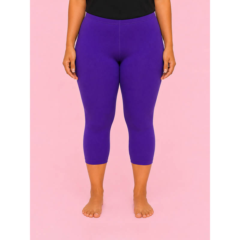 LYCOT Capri Length Swim Beach Tights Purple (4XL)