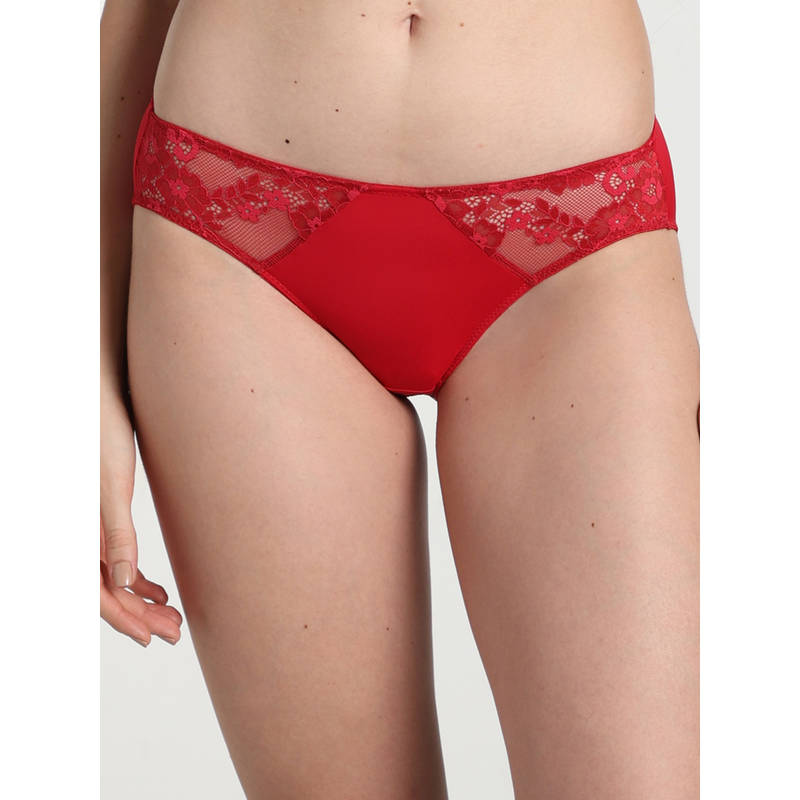 Wacoal Balcony And Beyond Low Waist Medium Coverage Bikini Panty - Red (M)
