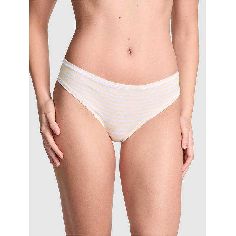 Victoria's Secret Pink Cotton Cheeky Panty White (XS)