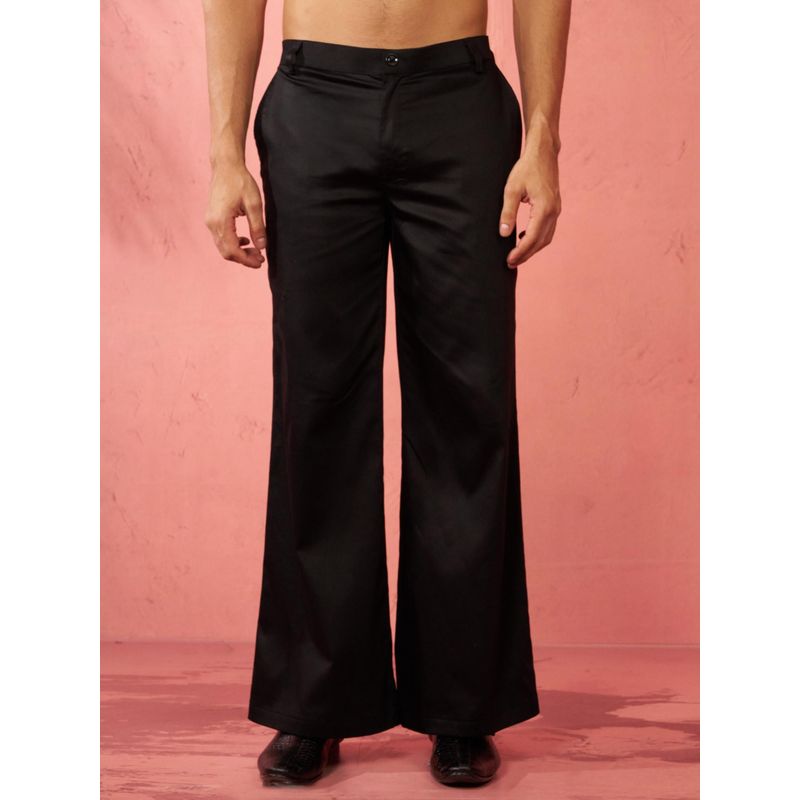 Vastramay Fine Satin Pant for Men - Black (42)