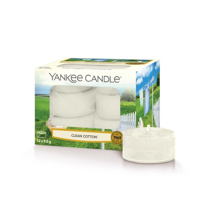 Buy Yankee Candle Original Tealights Scented Candle - Clean Cotton Online