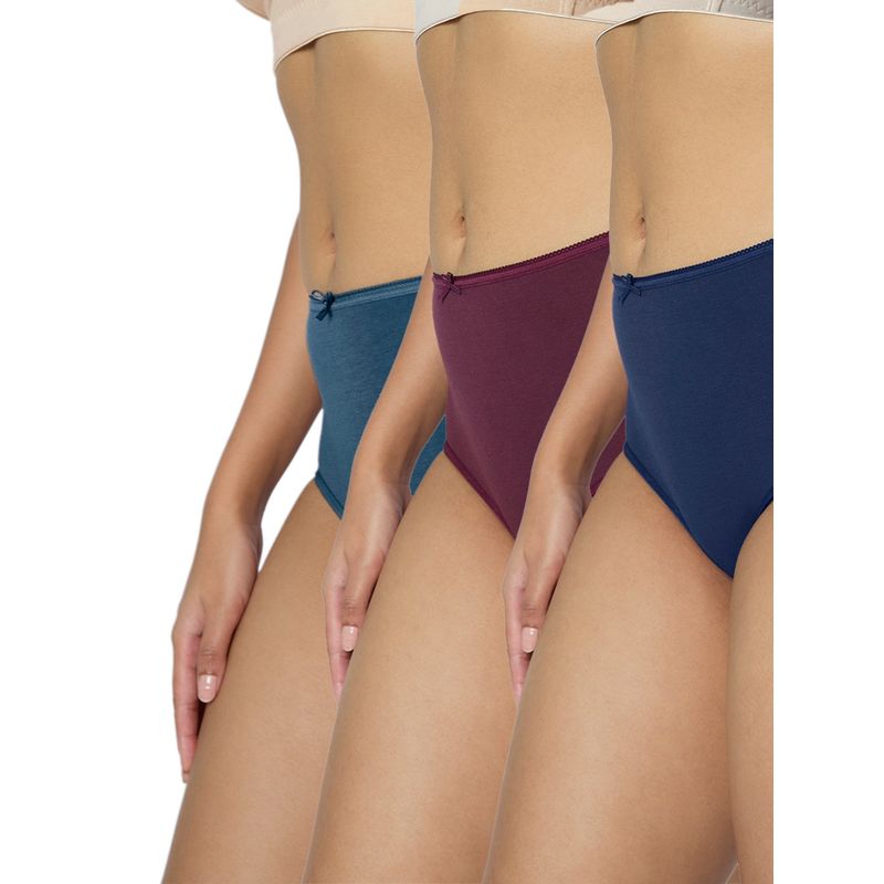 Triumph Cotton Comfort Full Coverage Briefs Multi-Color (Pack of 3) (L)
