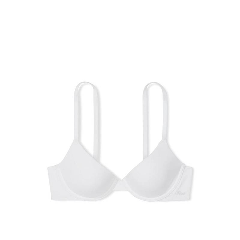 Victoria's Secret PINK WEAR Everywhere Lightly Lined T-shirt Bra White (30C)