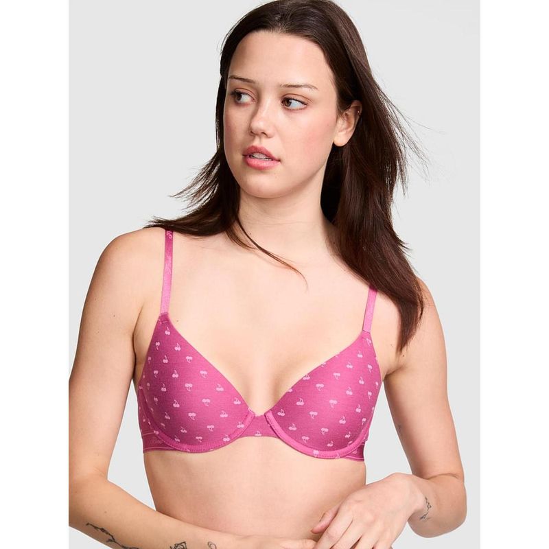 Victoria's Secret PINK WEAR Everywhere Lightly Lined T-shirt Bra Pink (38DD)