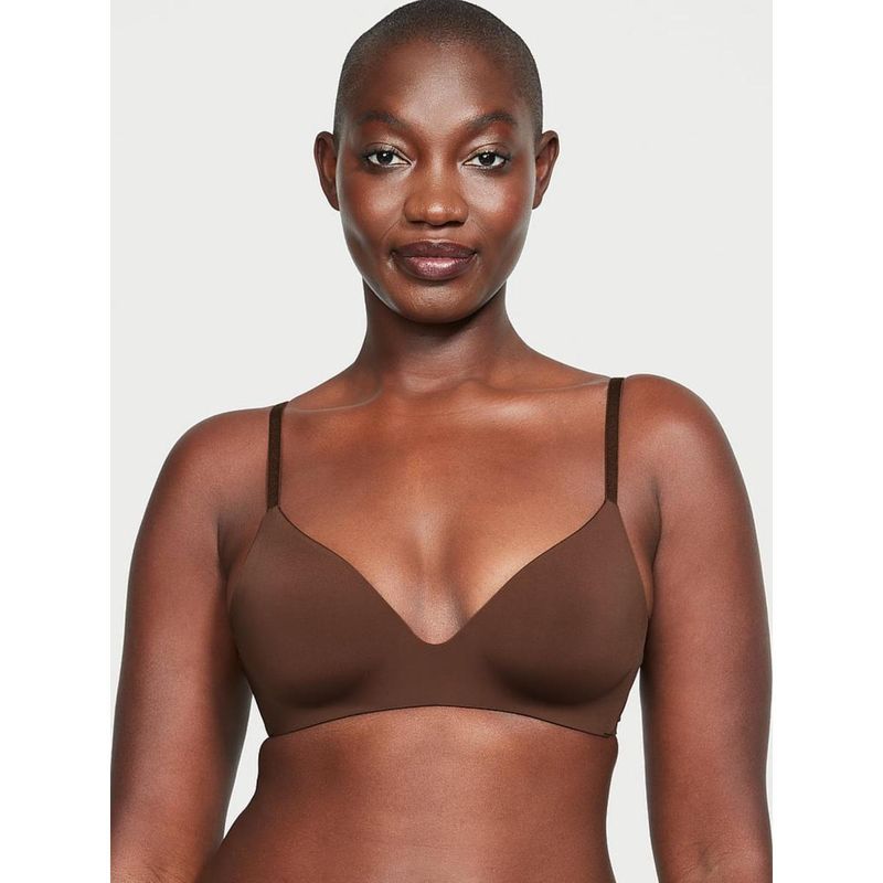 Victoria's Secret The T-shirt Lightly Lined Wireless Bra Brown (38C)