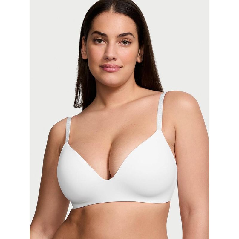 Victoria's Secret The T-shirt Lightly Lined Wireless Bra White (34C)