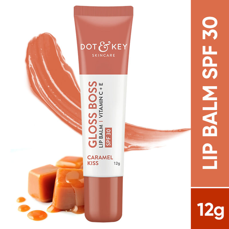 Dot & Key SPF 30 Tinted Gloss Boss Lip Balm With Vitamin C + E - Caramel Kiss