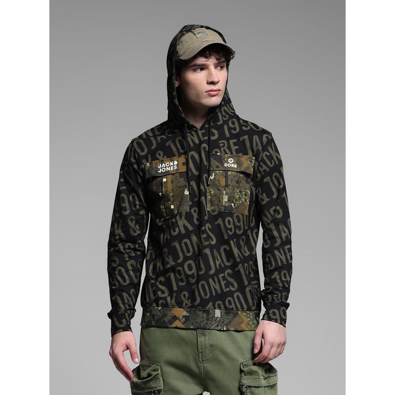 Jack & Jones Green Regular Fit Hoodie (S)