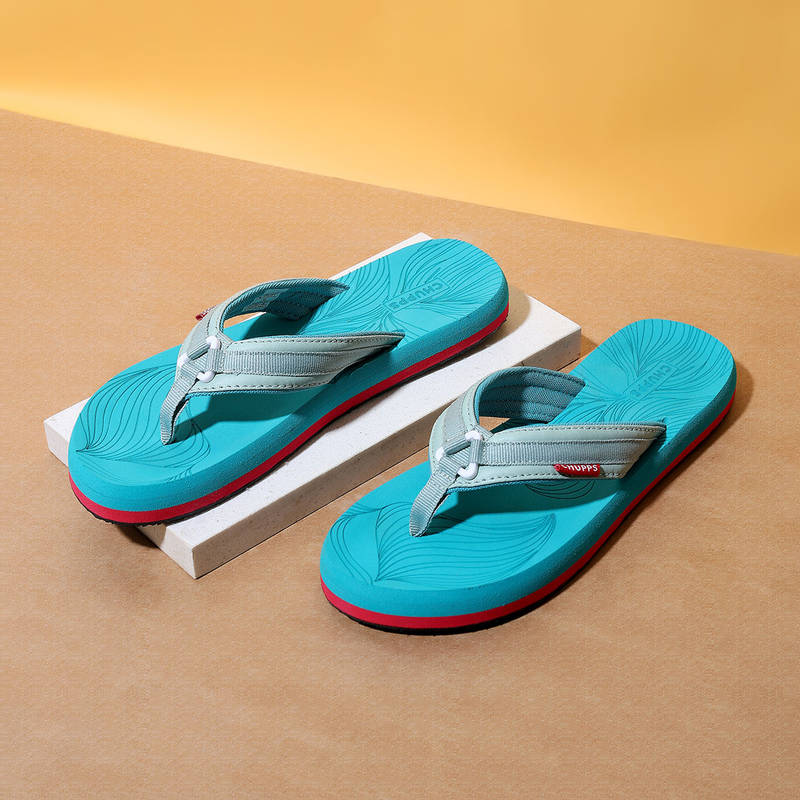 Chupps Women Petal Blue Casual Flipflops (UK 4)
