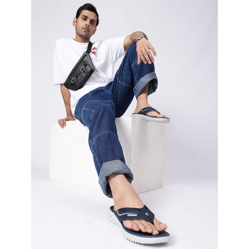 Chupps Men Raptor Navy Blue Casual Flipflops (UK 10)