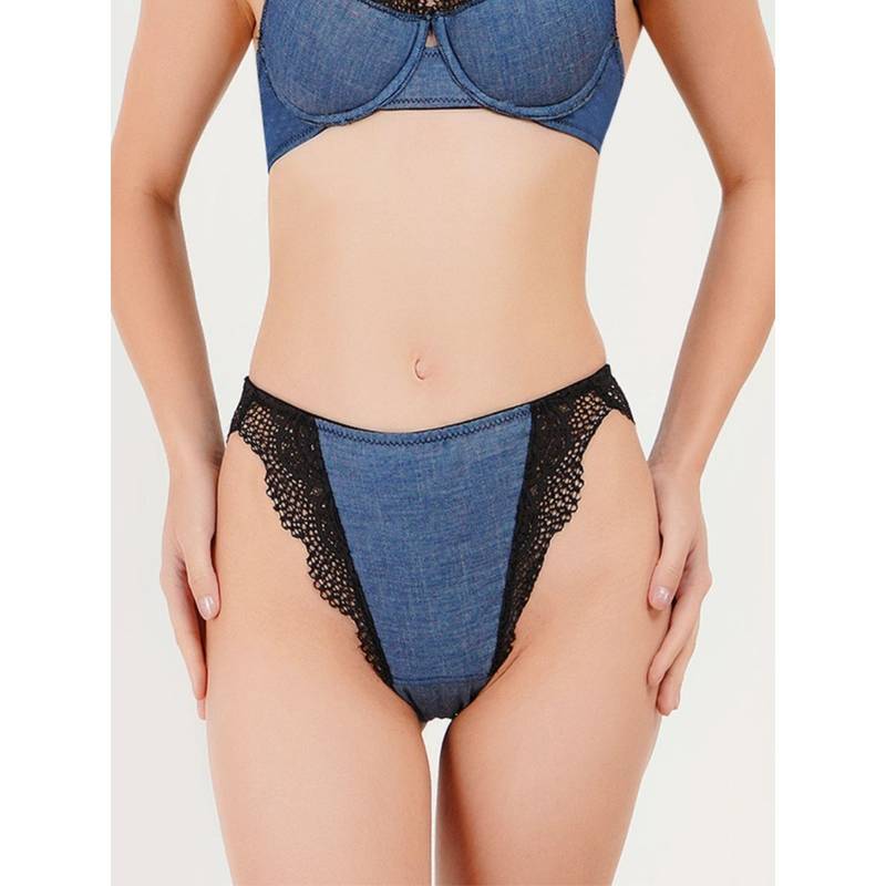 Curwish Lacy Wonder Denim Dreams Lace Bikini (S)