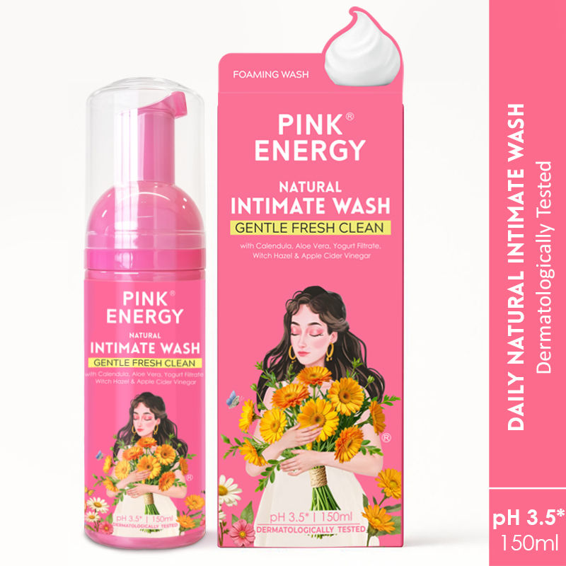 PINK ENERGY Natural Calendula Foaming Intimate Wash