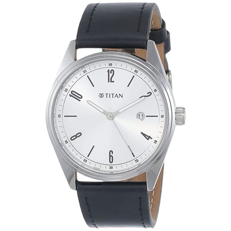 Titan nf9322sl03mj leather analog men's watch cheap