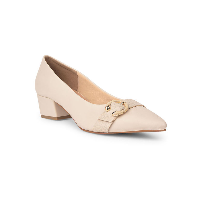 Bata Women Beige Tpr Pumps (UK 5)