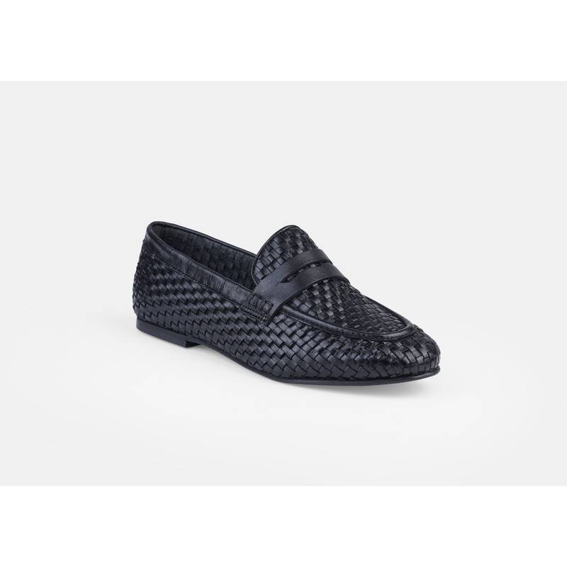 Heel Your Sole Women Black Leather Loafers (EURO 37)