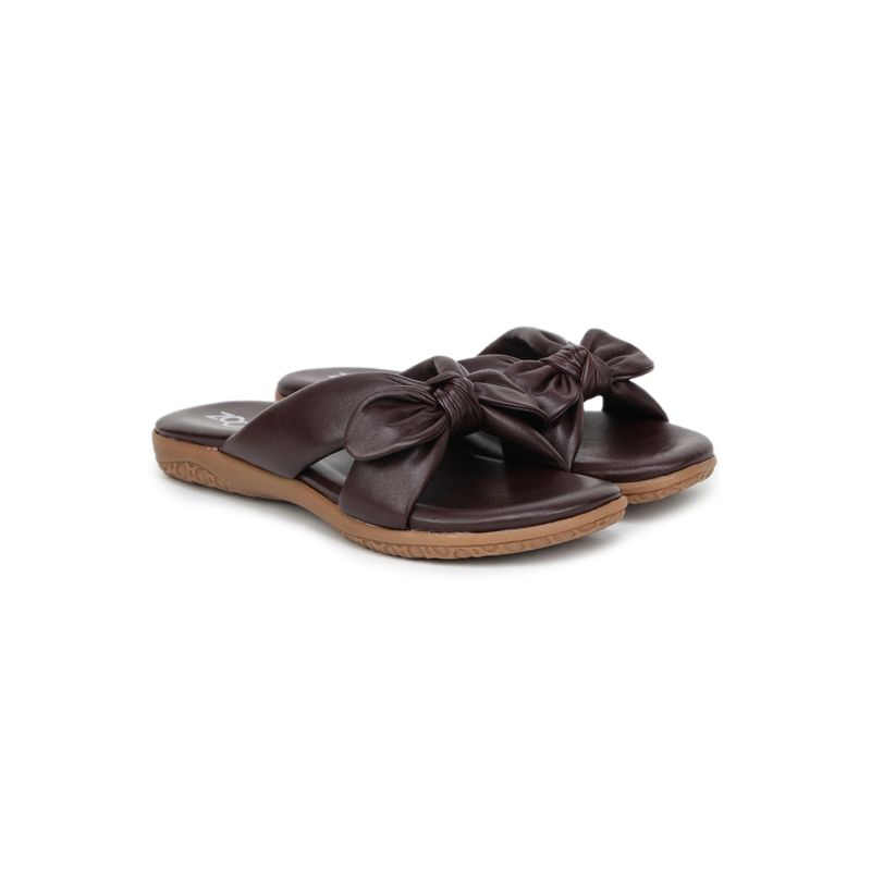 Zoom Shoes Women Brown Leather Sandals (EURO 36)