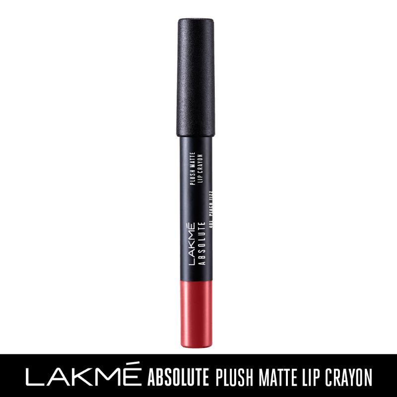 Lakme Absolute Plush Matte Lip Crayon - 401 Peach Fizz