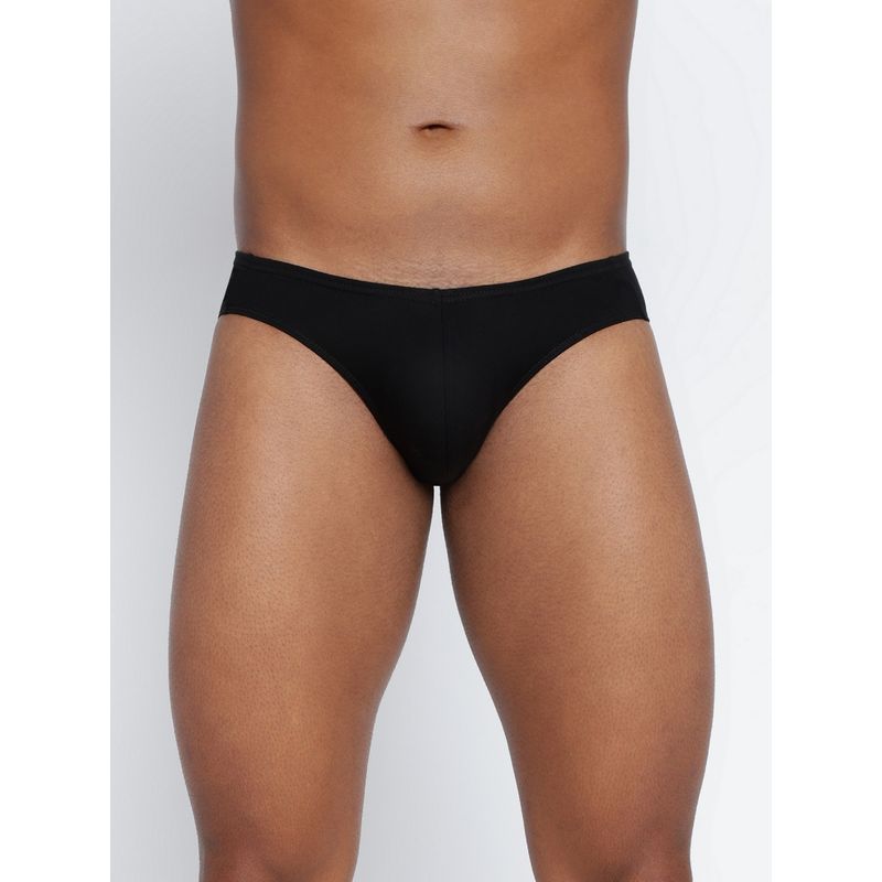 BASIICS by La Intimo Men Black Cotton Ultra (S)