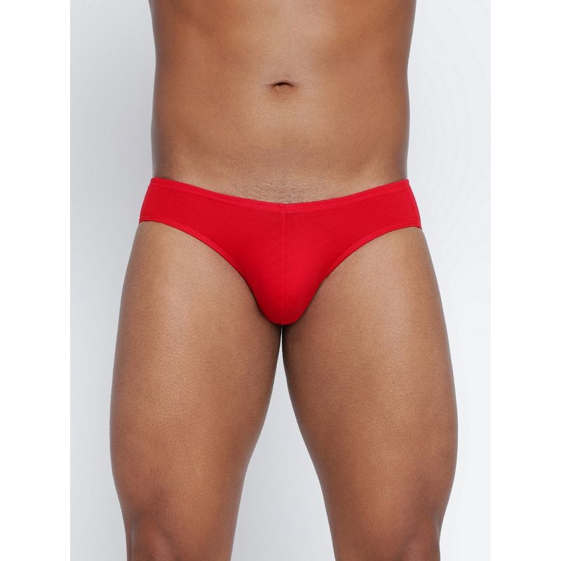 BASIICS by La Intimo Men Red Cotton Ultra (M)