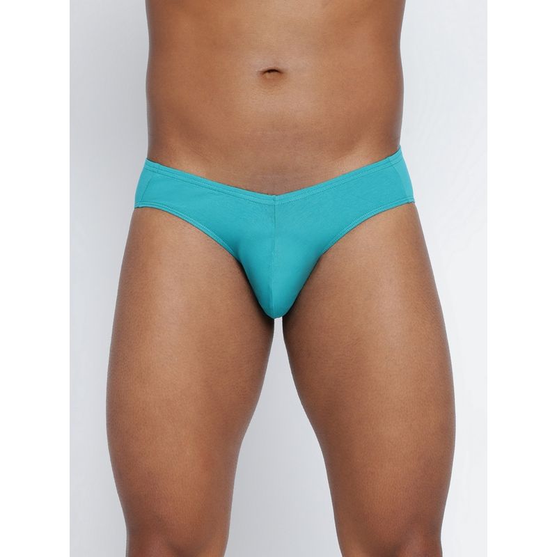 BASIICS by La Intimo Men Teal Cotton Ultra (2XL)