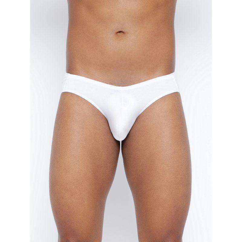 BASIICS by La Intimo Men White Cotton Ultra (2XL)