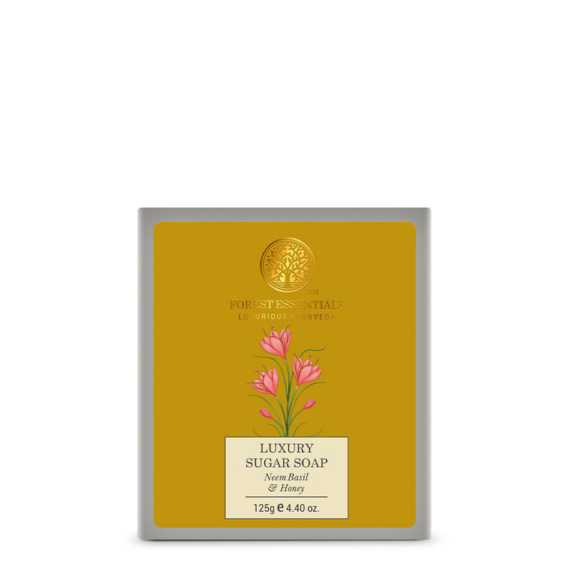 Forest Essentials Ayurvedic Luxury Sugar Soap Neem Basil & Honey Buy