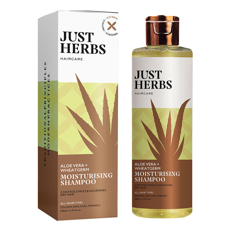 Just Herbs Aloe Vera Anti Frizz & Hairfall Control Shampoo for Dry Hair